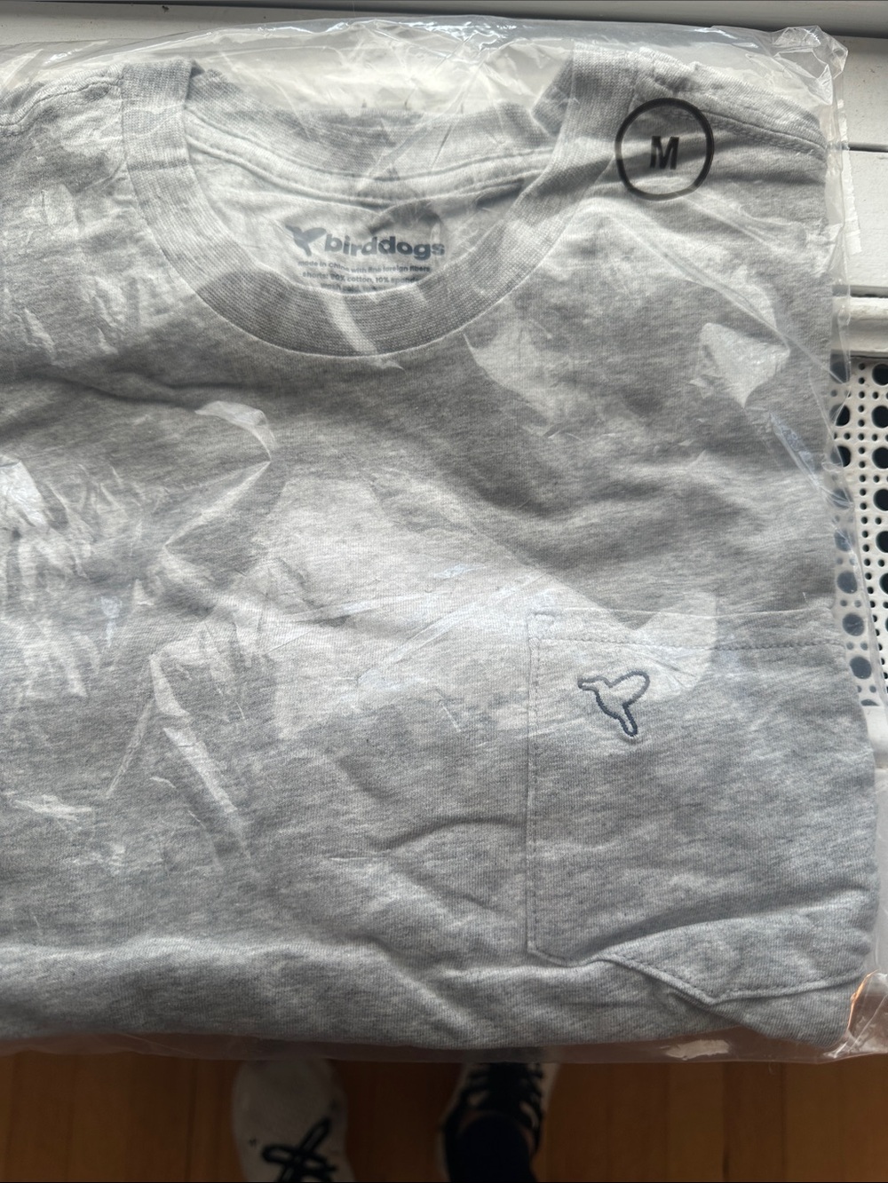 Birddogs Light Heather Gray Short Sleeve Pocket Tee